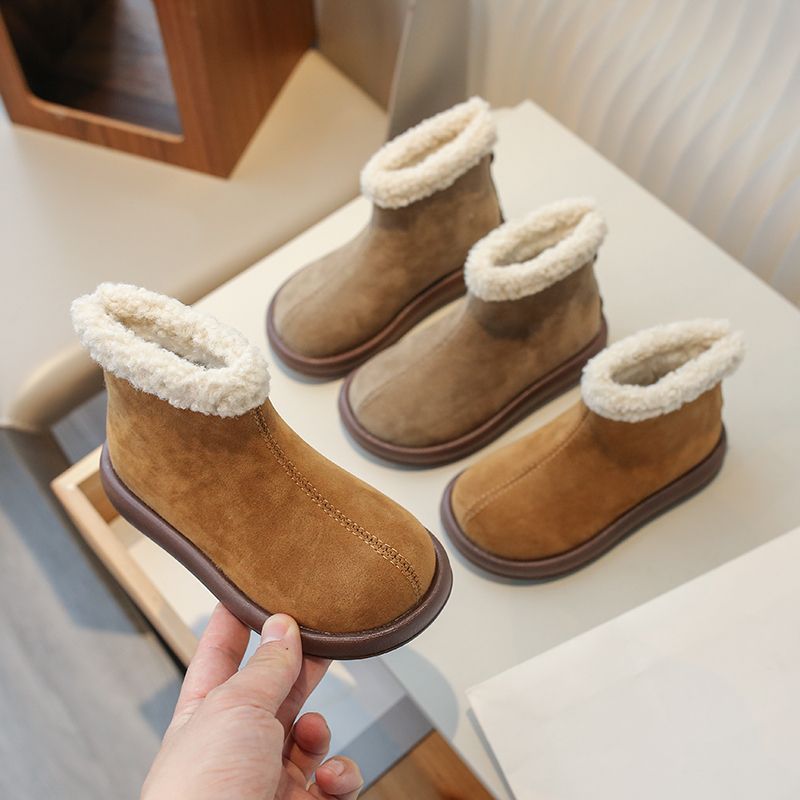 Kids Outdoor Zipline - Botas de nieve altas para niños,