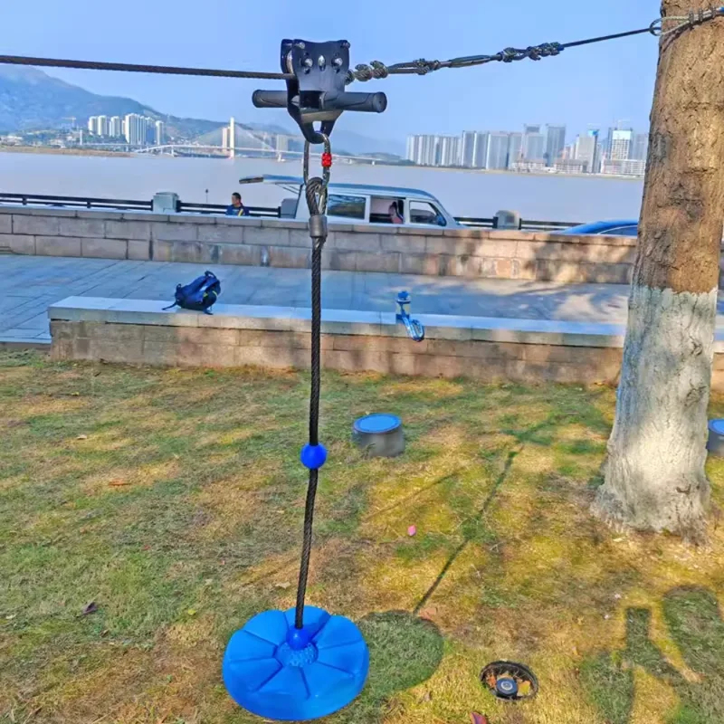 Kids Outdoor Zipline - Tobogán Aéreo Infantil para Exteriores, Polea