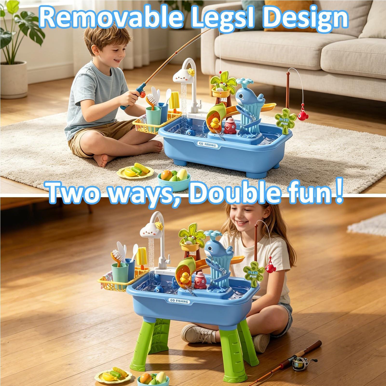 Kids Outdoor Sensory Table - Mesa de juegos acuáticos para niños