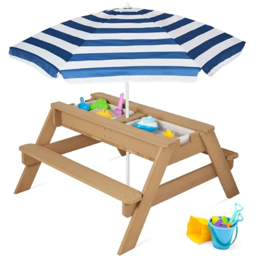 Kids Outdoor Umbrella For Table - Mesa de picnic infantil para exteriores