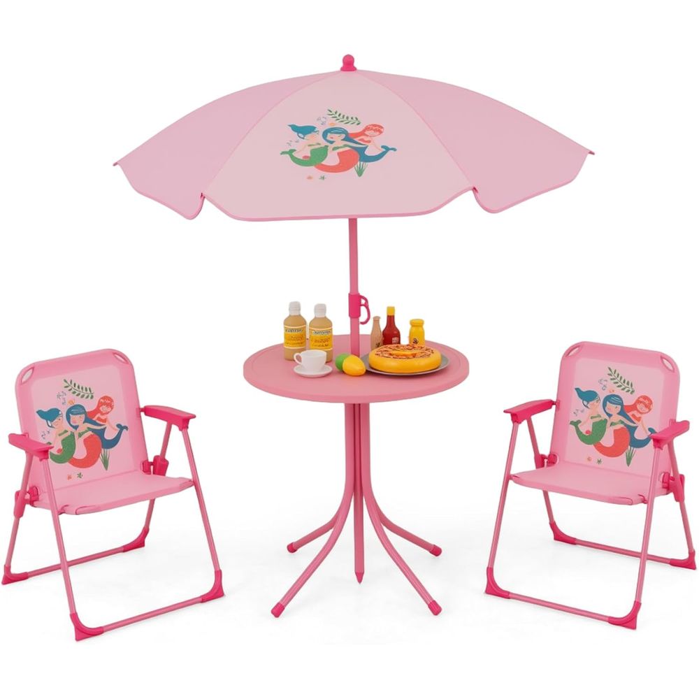 Kids Outdoor Umbrella For Table - Mesa de Picnic para Niños, Mesa
