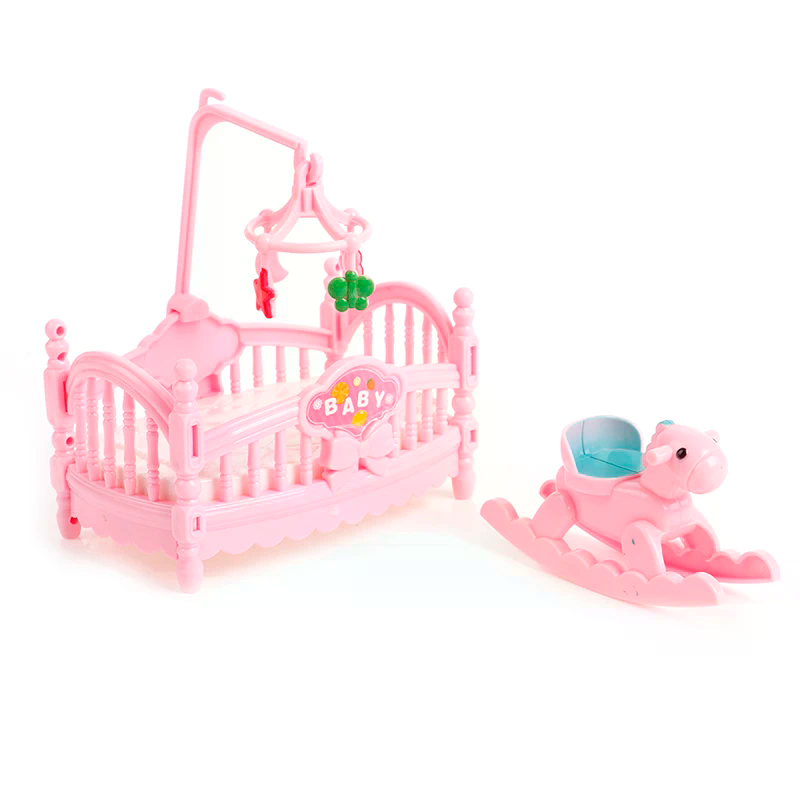 Kids Outdoor Doll House - Cuna en miniatura, juego de caballos