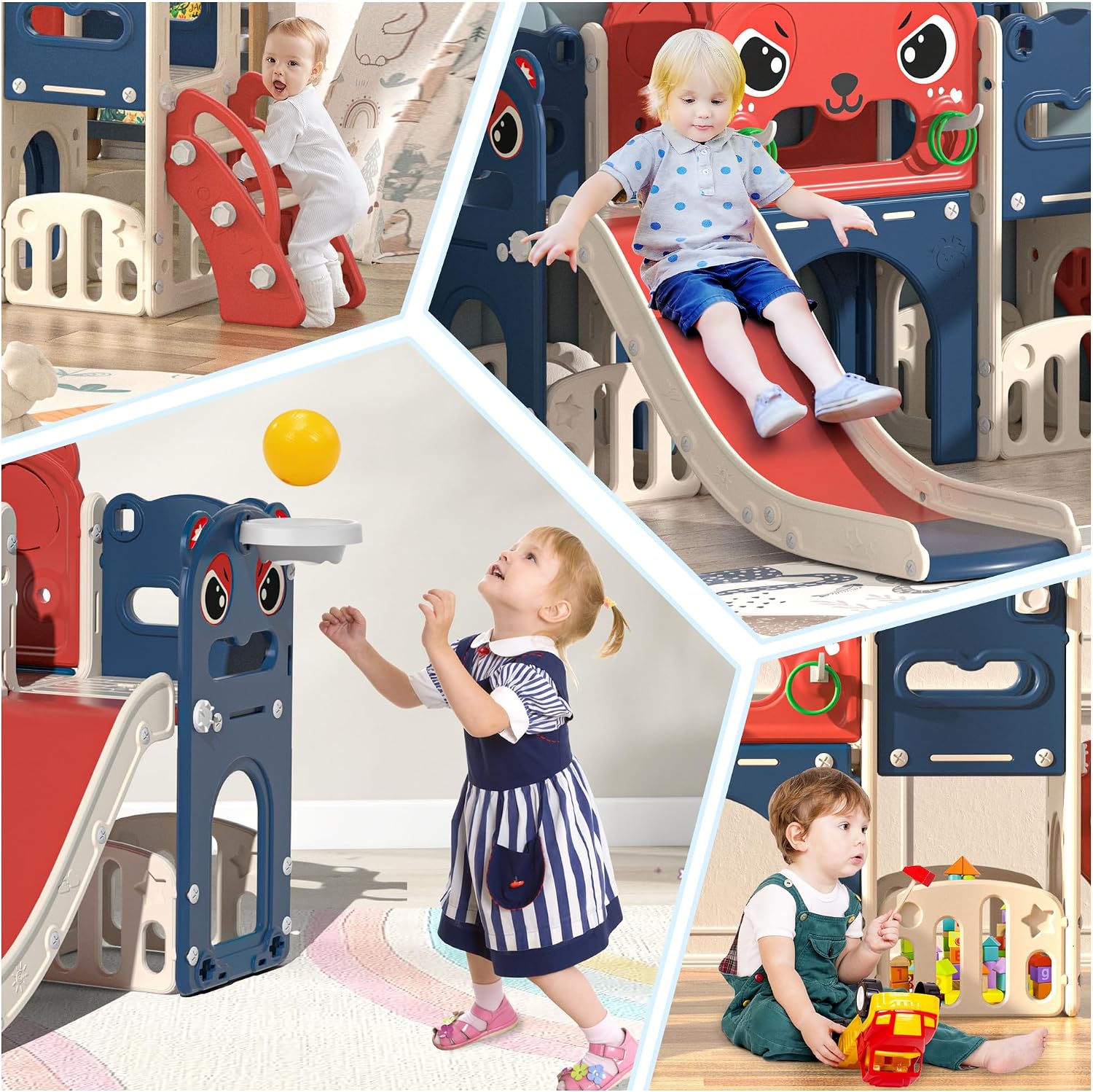 Juego de Tobogán 9 en 1 para N - Kids Outdoor Climber reseña y precio