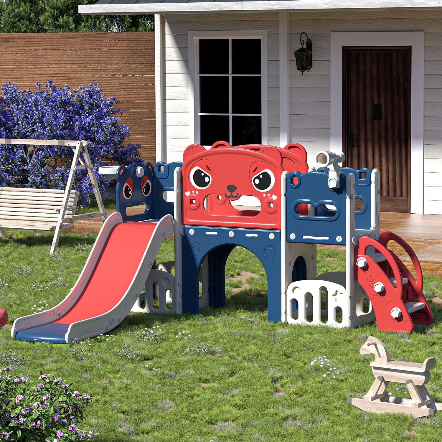 Juego de Tobogán 9 en 1 para N - Kids Outdoor Climber reseña y precio