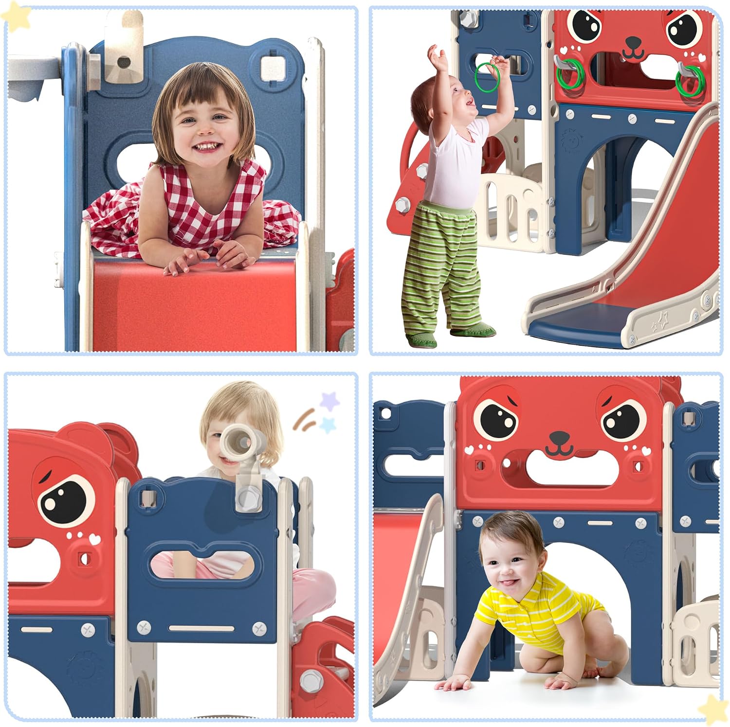 Juego de Tobogán 9 en 1 para N - Kids Outdoor Climber reseña y precio