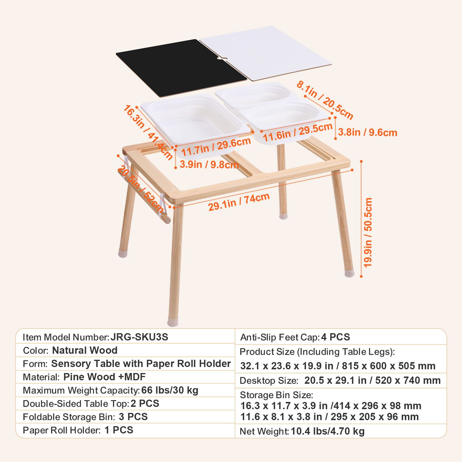 Mesa Sensorial para Niños Pequ - Kids Outdoor Sensory Table reseña y precio