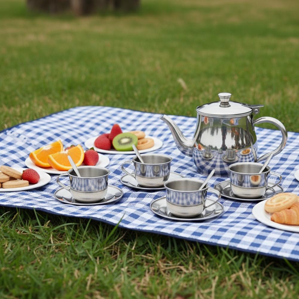 Juego de Té de Acero Inoxidabl - Kids Outdoor Kitchen Diy reseña y precio