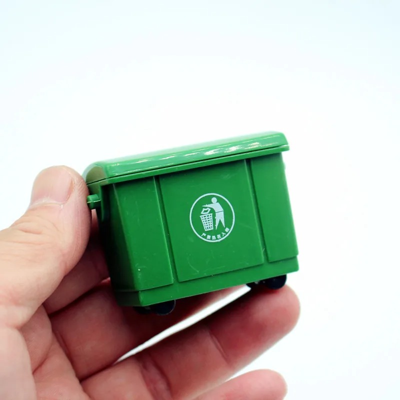 Mini cubo de basura en miniatu - Kids Outdoor Doll House reseña y precio