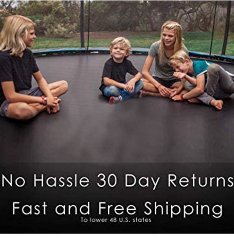 Estera de trampolín de 6 pies, - Kids Outdoor Zipline reseña y precio
