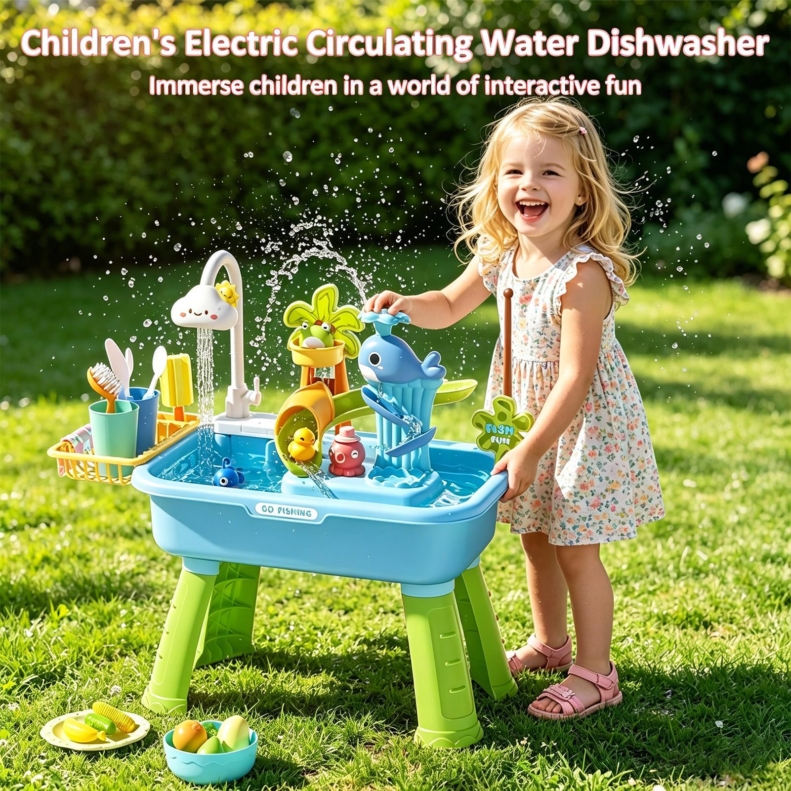 Mesa de Agua para Niños Pequeñ - Kids Outdoor Sensory Table reseña y precio