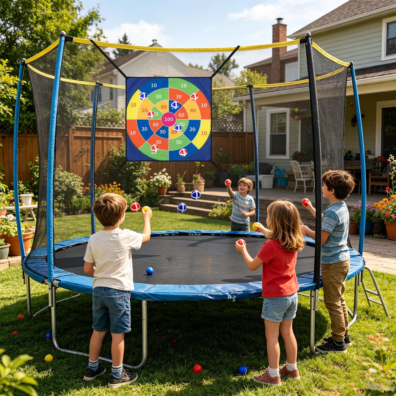 Juego de dardos con pelotas ad - Kids Outdoor Trampoline reseña y precio