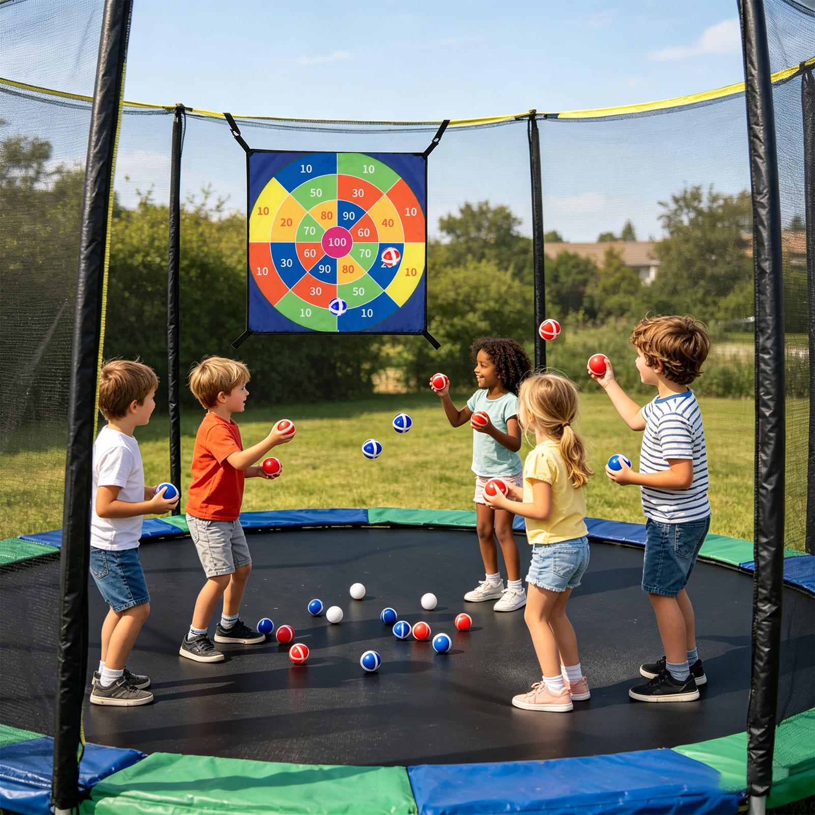 Juego de dardos con pelotas ad - Kids Outdoor Trampoline reseña y precio