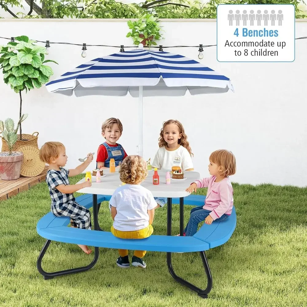 Mesa de Picnic para 8 Personas - Kids Outdoor Umbrella For Table reseña y precio