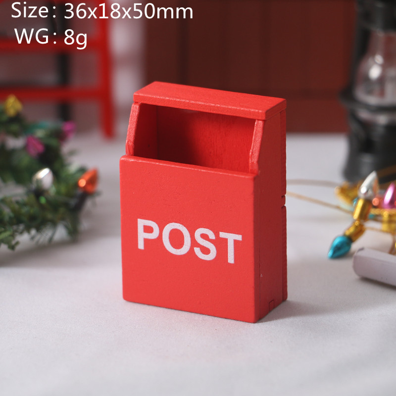 Buzón de madera rojo para casa - Kids Outdoor Doll House reseña y precio