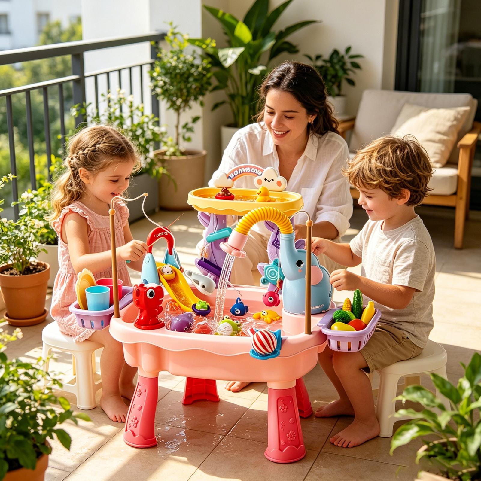 1 unidad Mesa de agua mejorada - Kids Outdoor Sensory Table reseña y precio