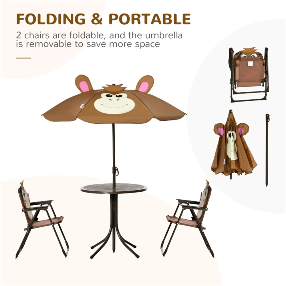 Juego de Mesa y Sillas Infanti - Kids Outdoor Umbrella For Table reseña y precio