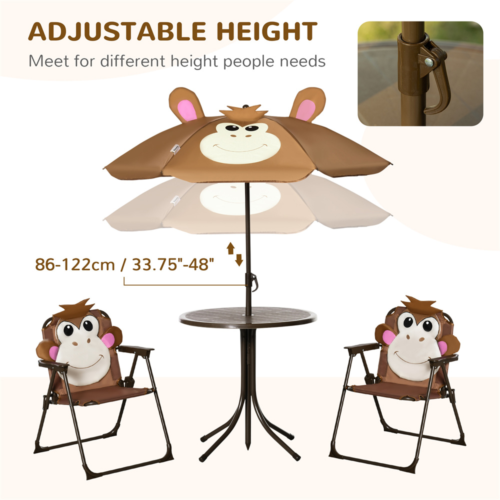 Juego de Mesa y Sillas Infanti - Kids Outdoor Umbrella For Table reseña y precio