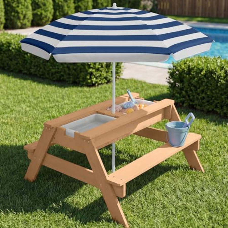 Mesa de picnic infantil para e - Kids Outdoor Umbrella For Table reseña y precio