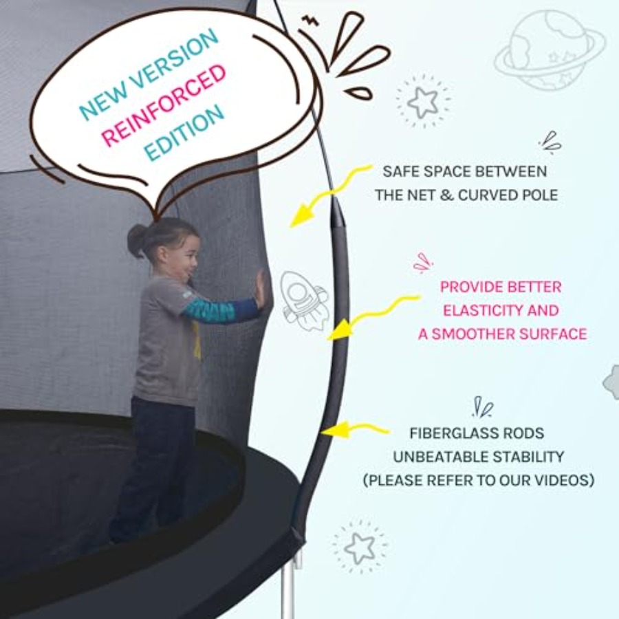 Trampolín recreativo para niño - Kids Outdoor Trampoline reseña y precio