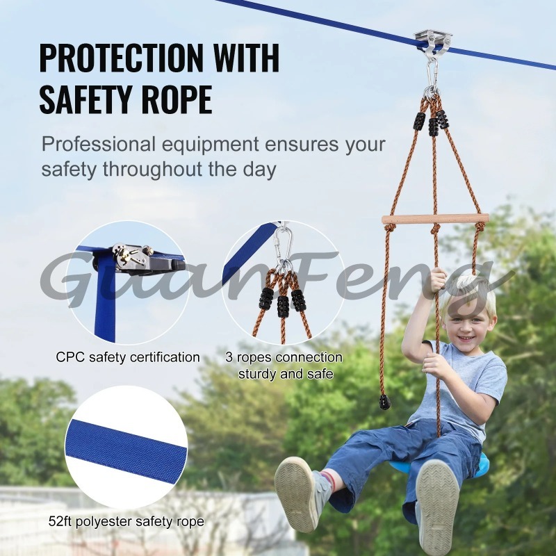Kit de Tirolesa de 52 Pies par - Kids Outdoor Zipline reseña y precio