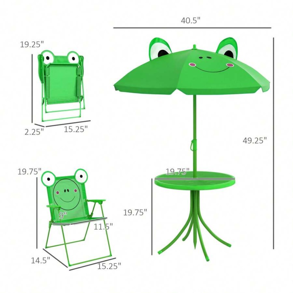 Juego de mesa y sillas para ni - Kids Outdoor Umbrella For Table reseña y precio