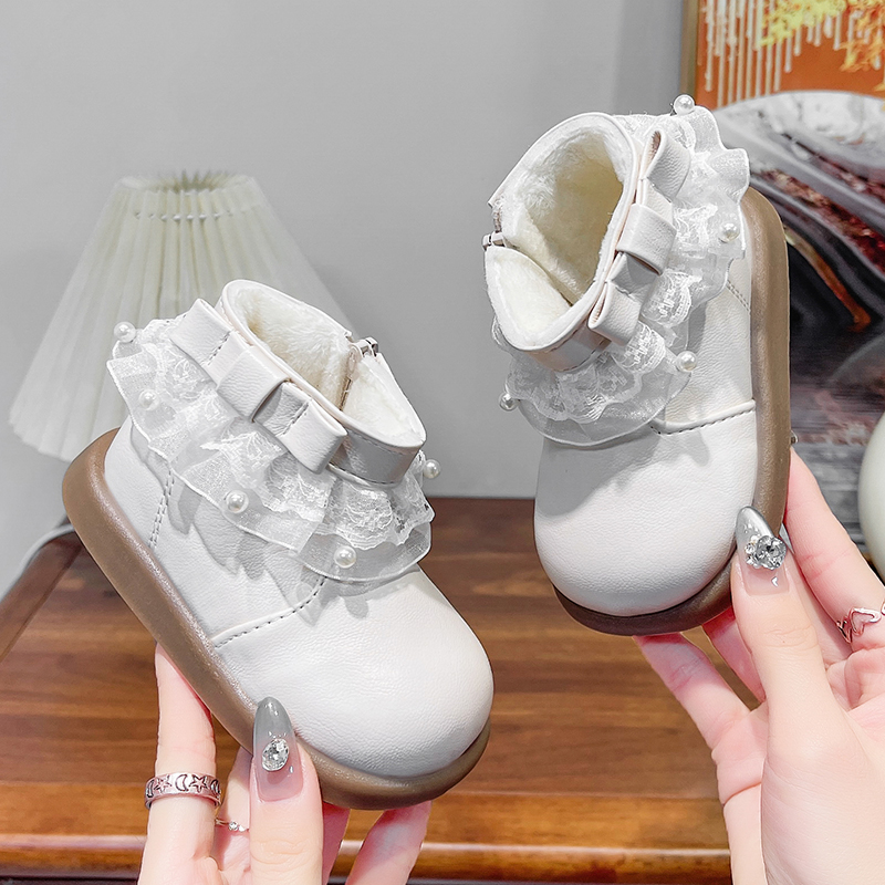 Botas de cuero forradas de lan - Kids Outdoor Zipline reseña y precio