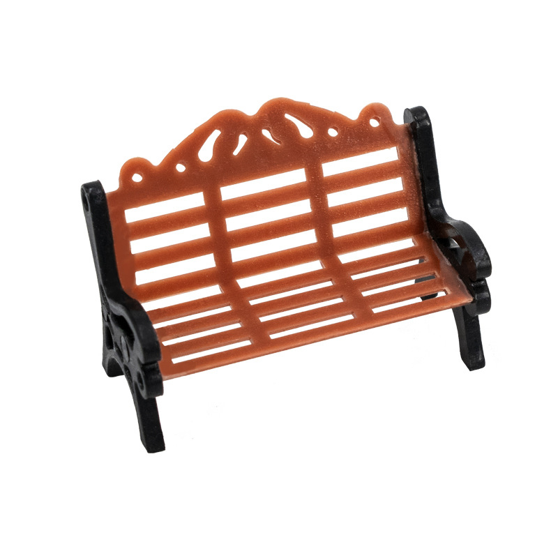 Banco de parque en miniatura p - Kids Outdoor Doll House reseña y precio