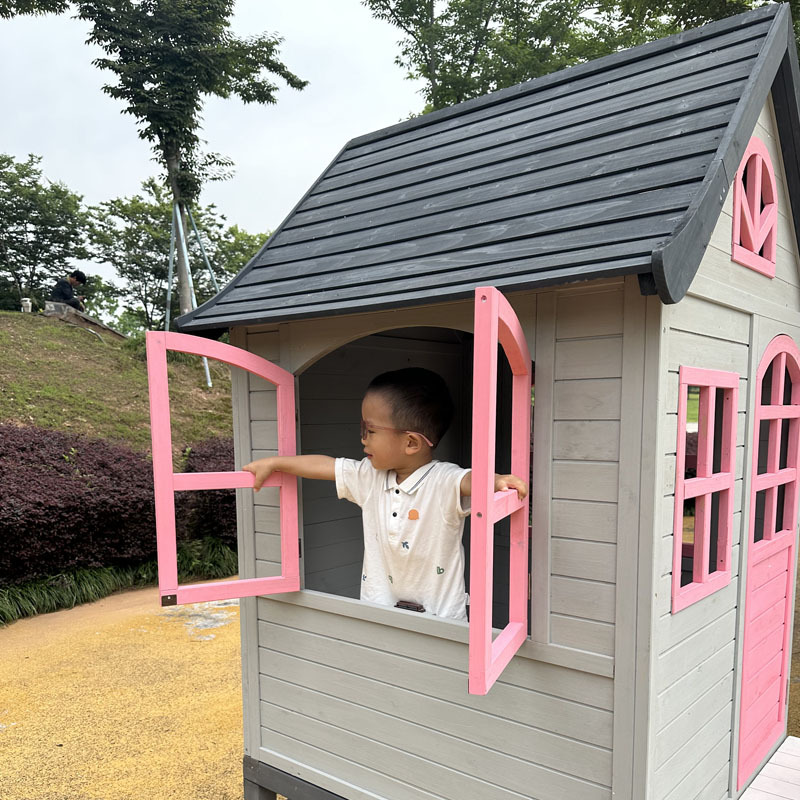 Casa de troncos para niños, ár - Kids Outdoor Doll House reseña y precio