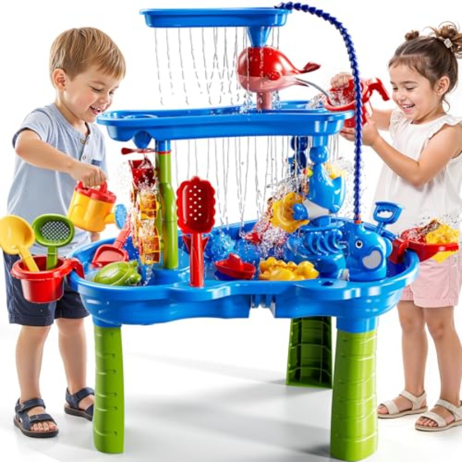 Mesa de agua para exteriores p - Kids Outdoor Sensory Table reseña y precio