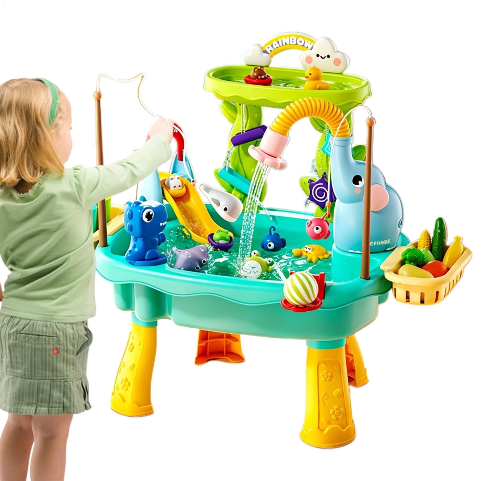 Mesa de Agua para Niños Pequeñ - Kids Outdoor Sensory Table reseña y precio