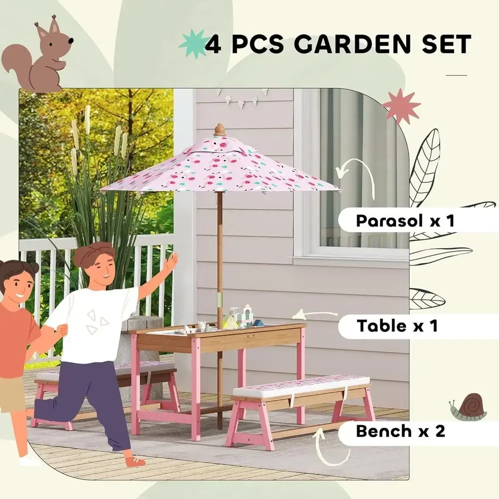 Juego de mesa de picnic de mad - Kids Outdoor Umbrella For Table reseña y precio