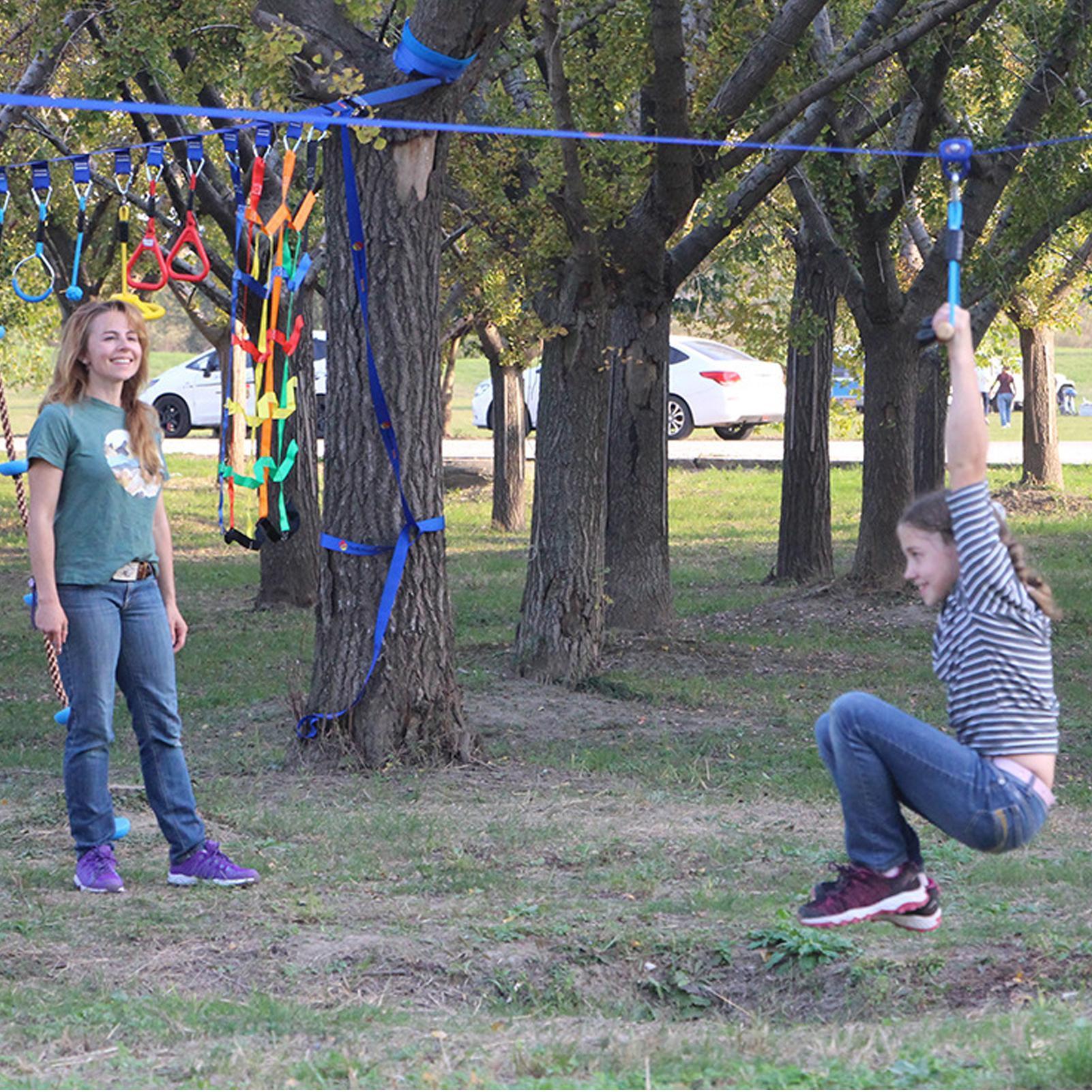 Polea para tirolina de exterio - Kids Outdoor Zipline reseña y precio