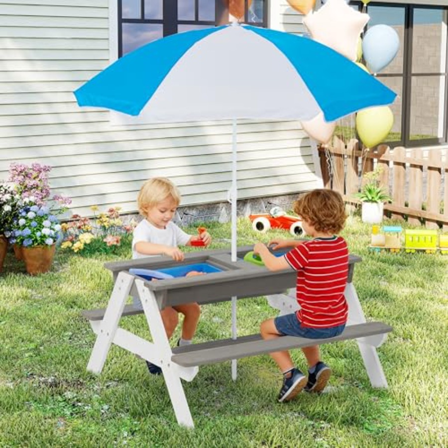 Mesa de picnic para niños para - Kids Outdoor Umbrella For Table reseña y precio