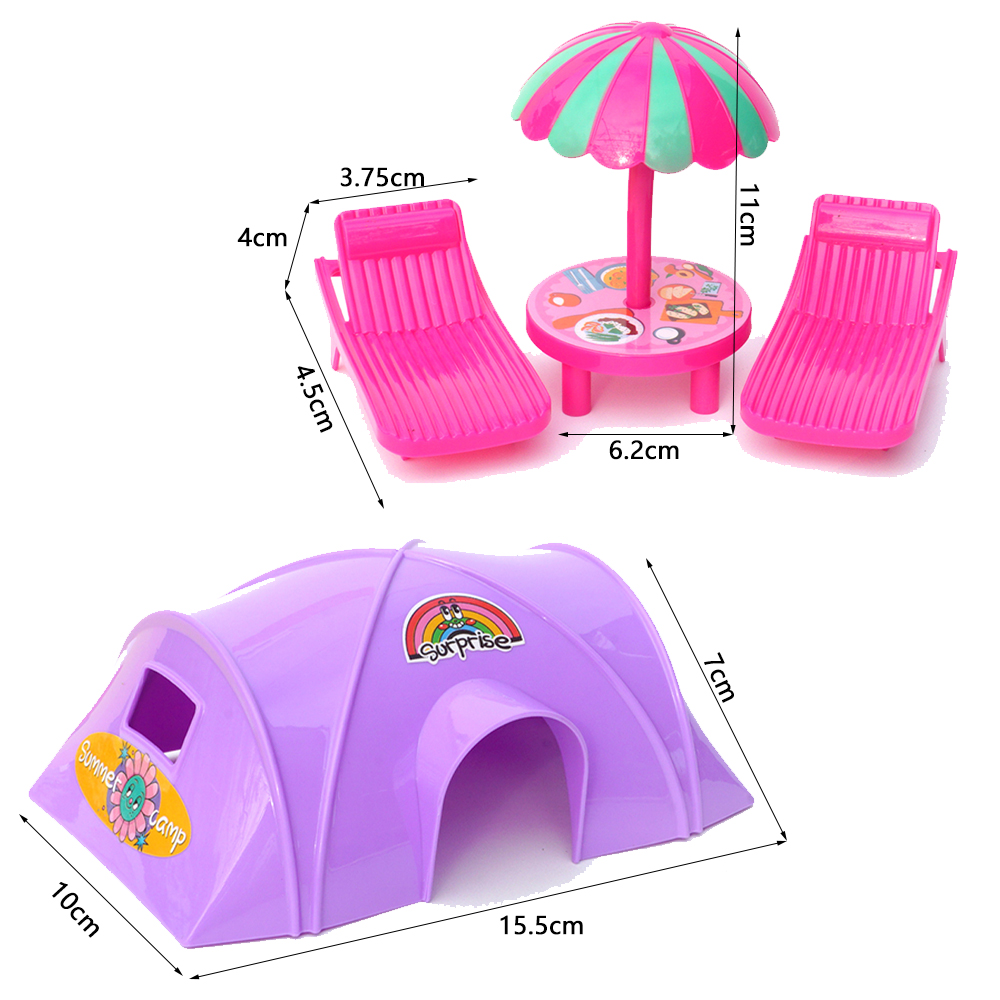 Mini muebles para barbacoa al  - Kids Outdoor Doll House reseña y precio