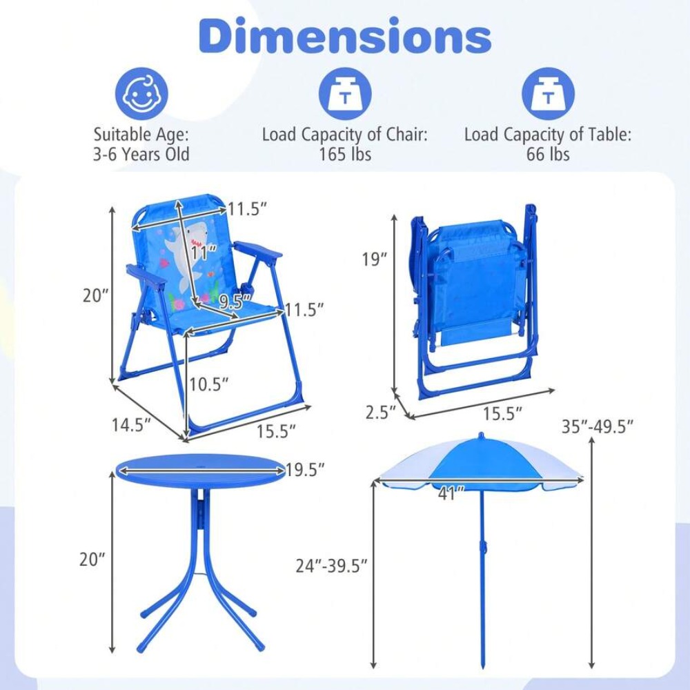 Mesa de Picnic Infantil para E - Kids Outdoor Umbrella For Table reseña y precio